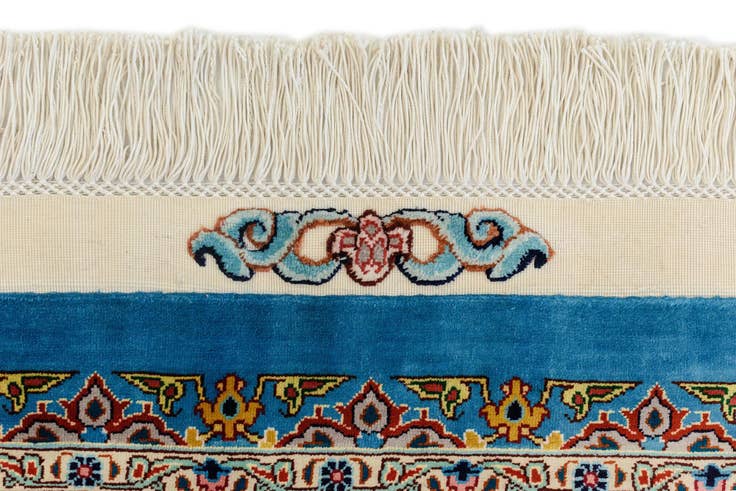 Detail image of 11' 3 x 16' 5 Ghom Silk Rug