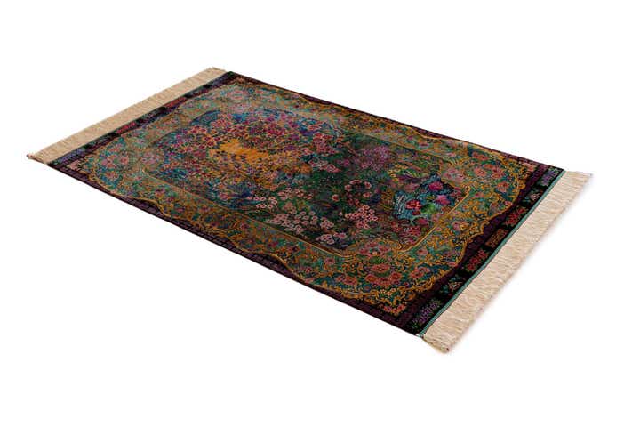 2' 7 x 4' 2 Ghom Silk Rug
