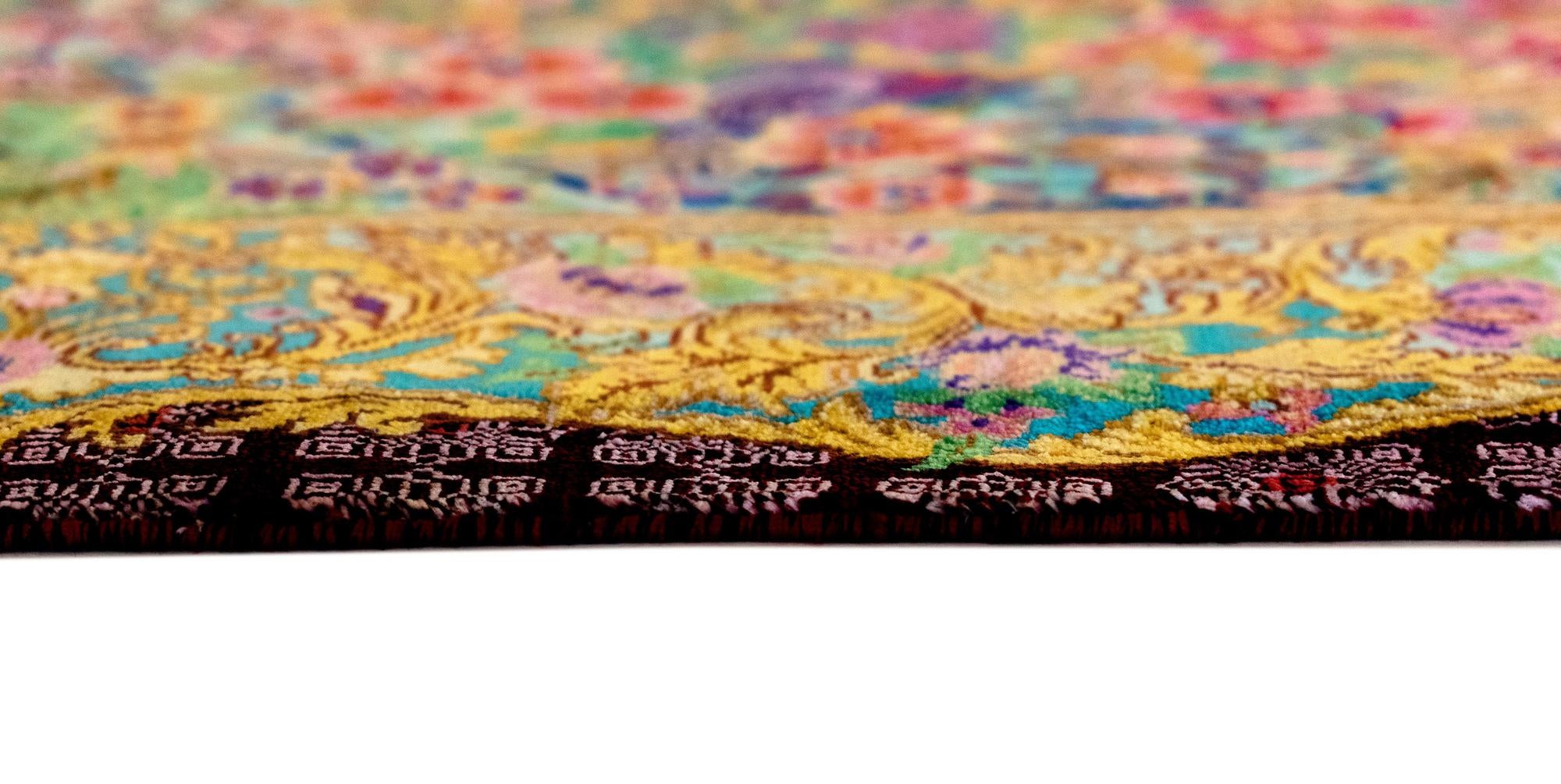 2' 7 x 4' 2 Ghom Silk Rug
