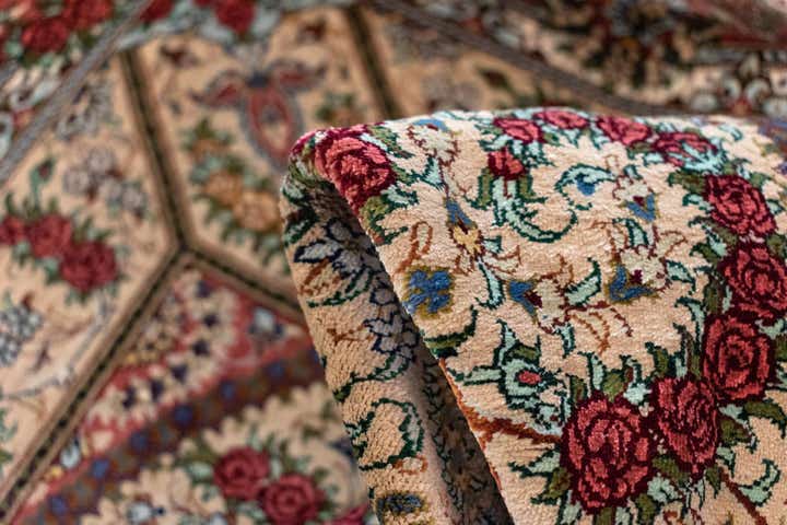 100cm x 150cm Ghom Silk Teppich