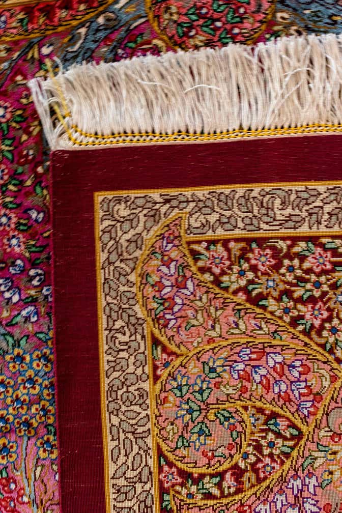 3' 3 x 4' 9 Ghom Silk Rug