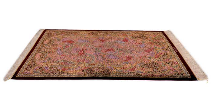3' 3 x 4' 9 Ghom Silk Rug