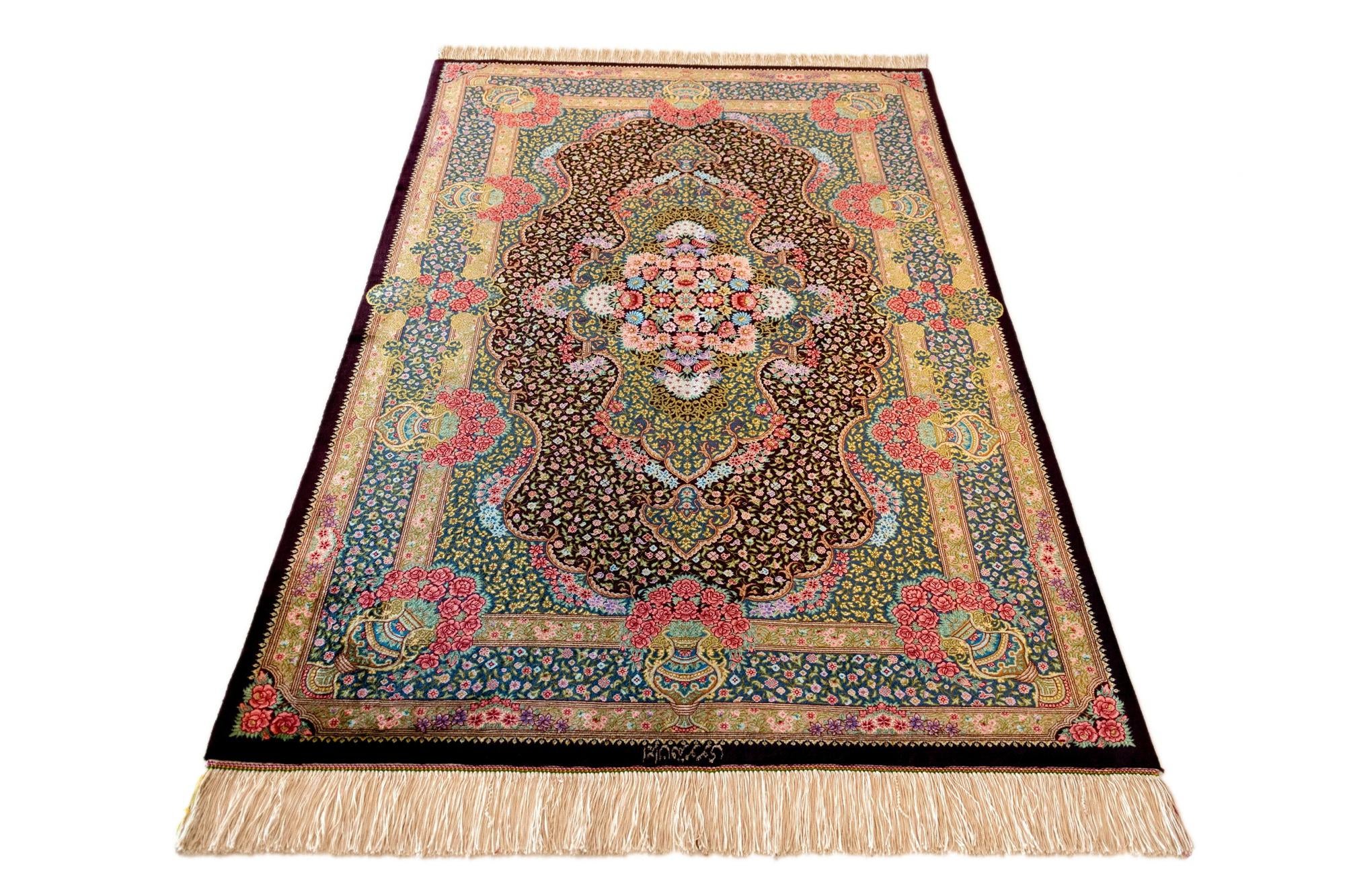 3' 3 x 5' 1 Ghom Silk Rug