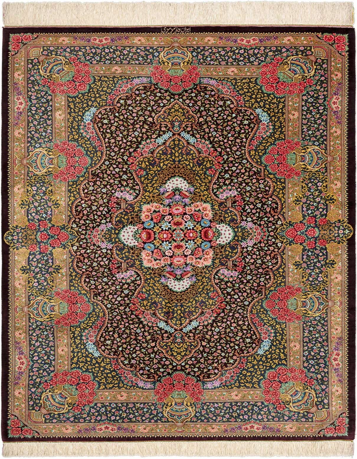 3' 3 x 5' 1 Ghom Silk Rug