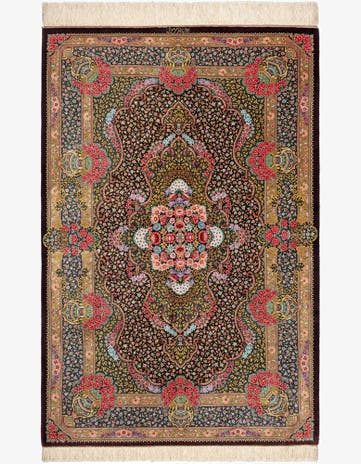 3' 3 x 5' 1 Ghom Silk Rug