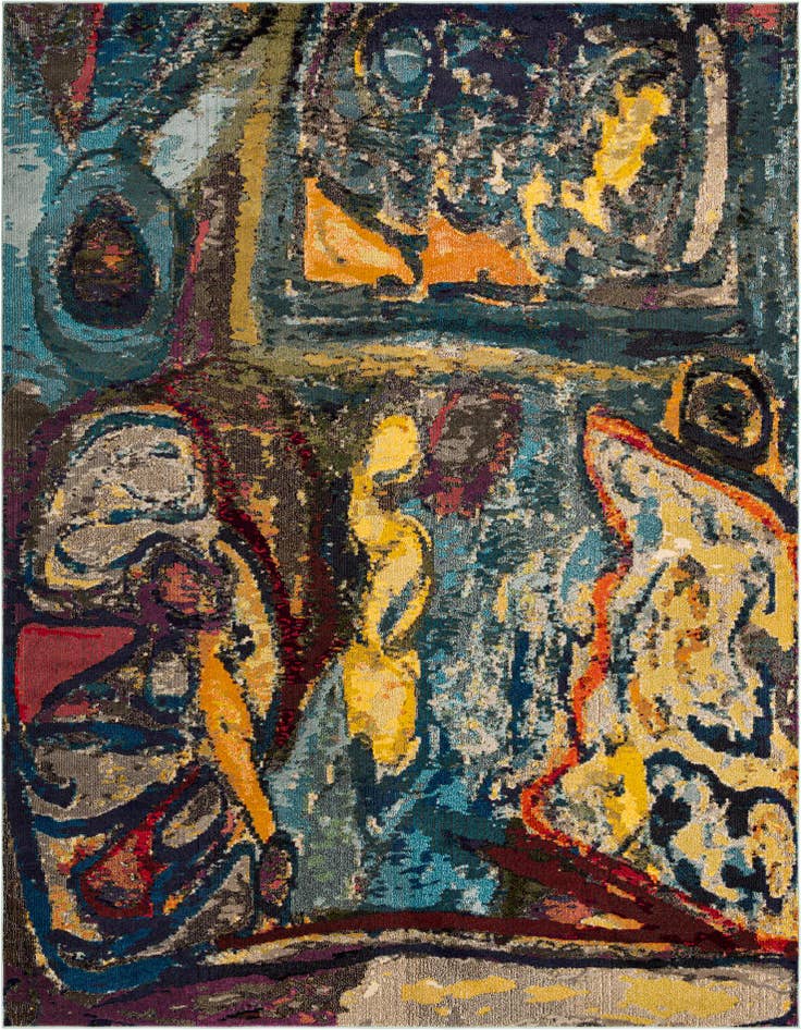 Detail image of 9' x 12' Washable Haerfest Rug