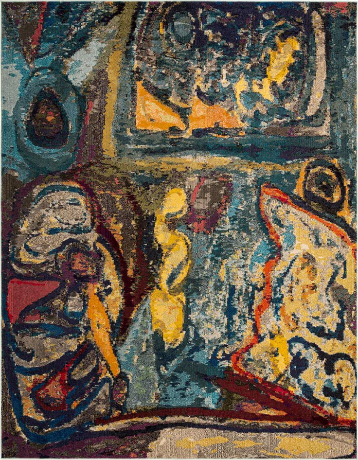 Detail image of 7' 10 x 10' Washable Haerfest Rug