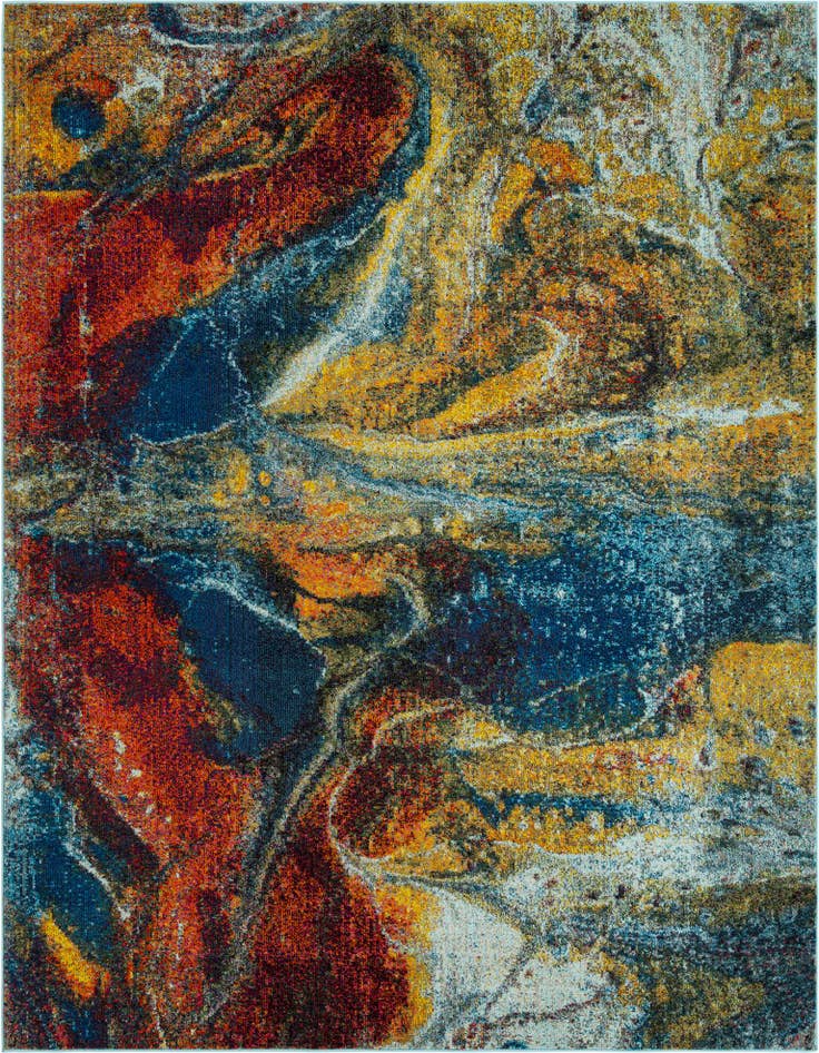 Detail image of 7' 10 x 10' Washable Haerfest Rug