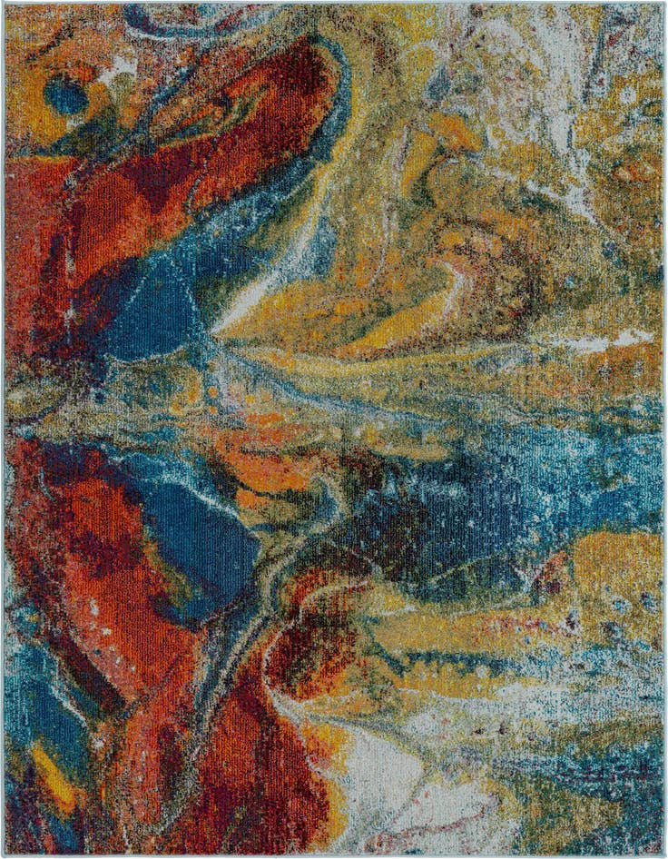 Detail image of 5' 3 x 8' Washable Haerfest Rug