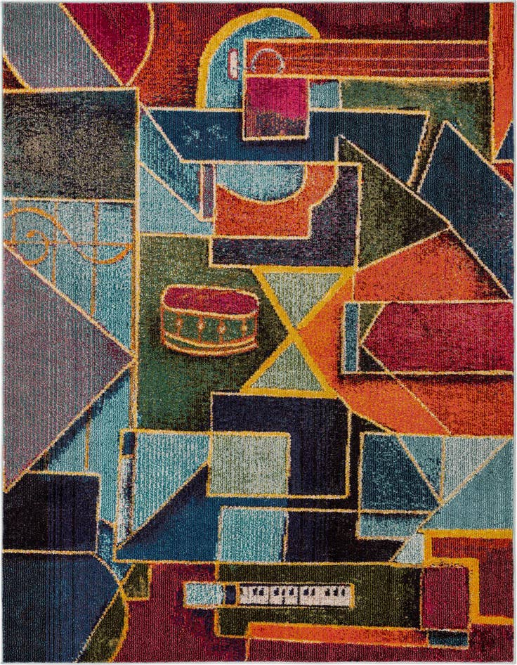Detail image of 5' 3 x 8' Washable Haerfest Rug