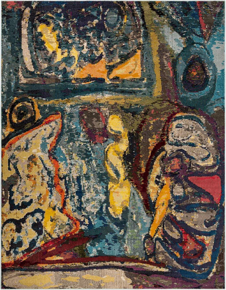 Detail image of 7' 10 x 11' Washable Haerfest Rug