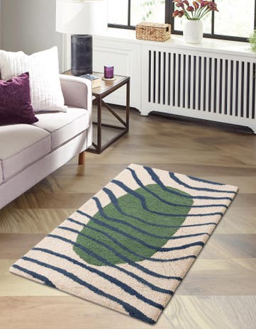 2' x 3' 1 Handtufted Wool Rug