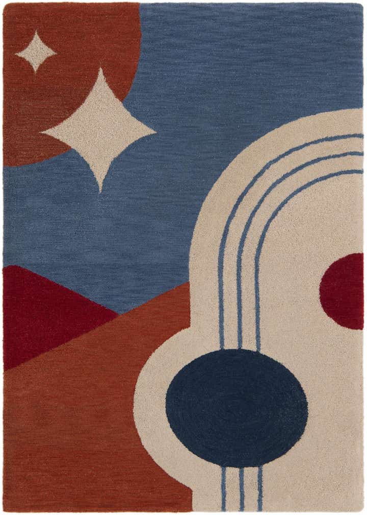 4' 1 x 6' 1 Handtufted Wool Rug