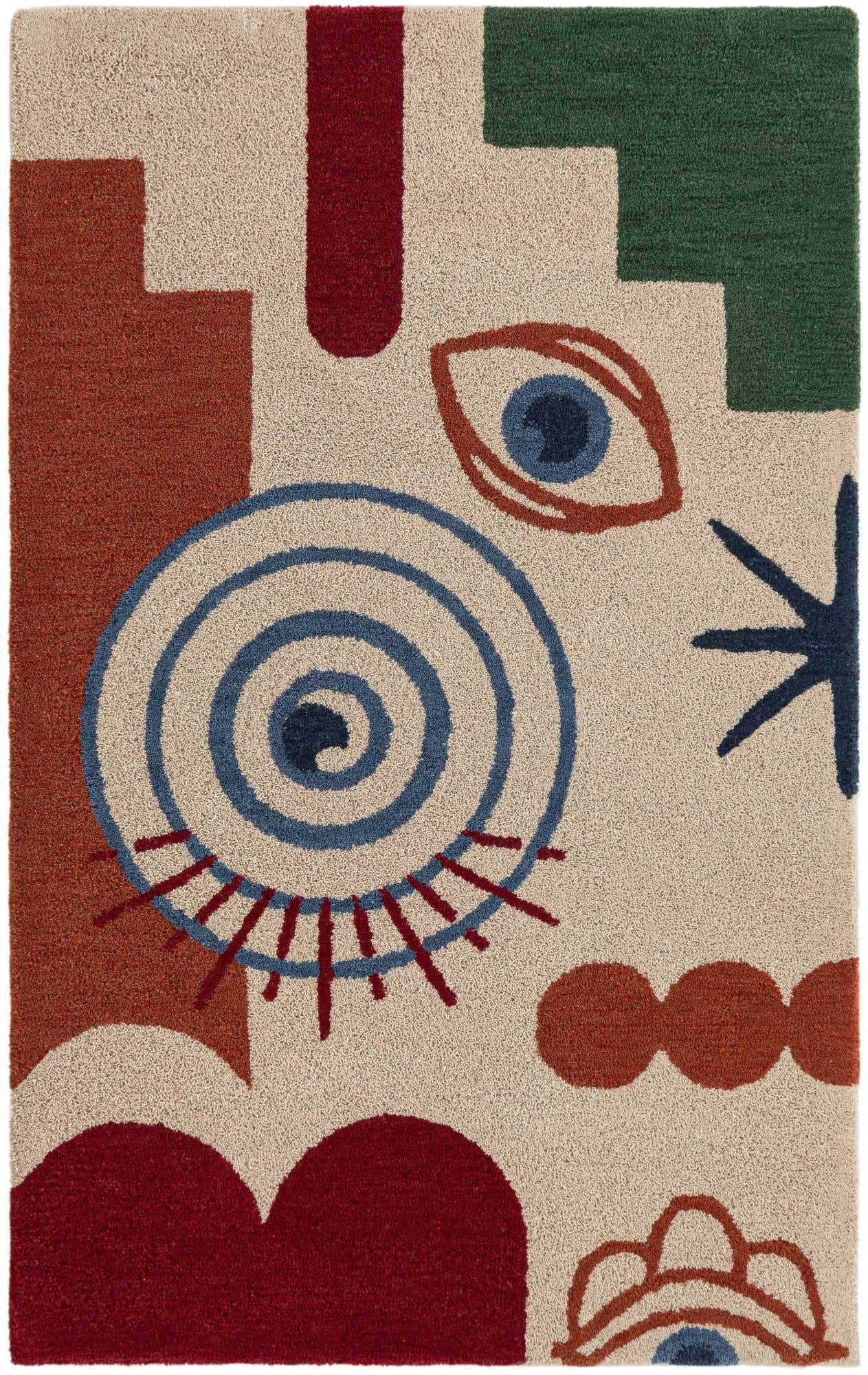 7' 10 x 10' Handtufted Wool Rug