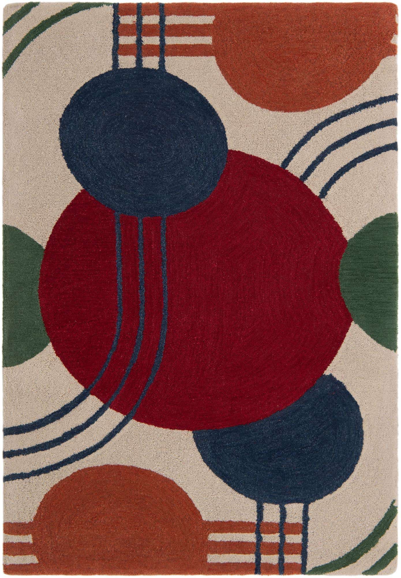 3' 3 x 5' 3 Handtufted Wool Rug