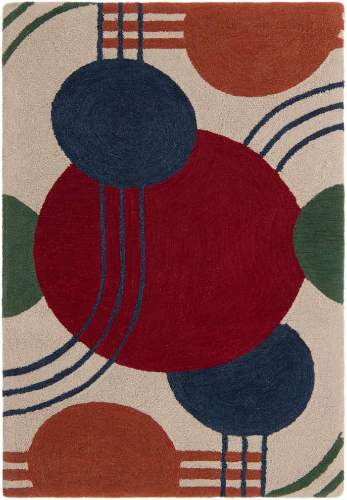 4' 1 x 6' 1 Handtufted Wool Rug