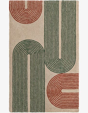 6' 1 x 9' Handtufted Wool Rug