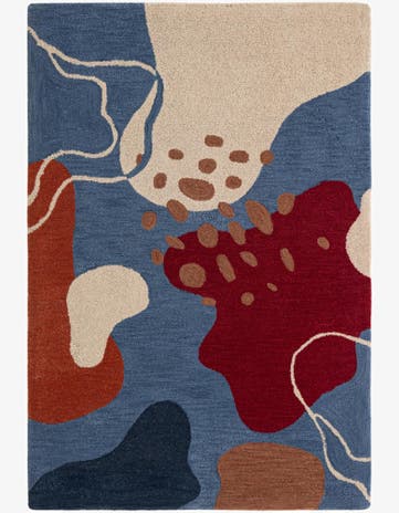 6' 1 x 9' Handtufted Wool Rug