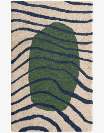 5' 1 x 8' Handtufted Wool Rug