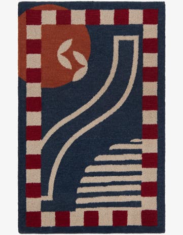 3' 3 x 5' 3 Handtufted Wool Rug