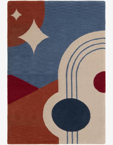 5' 1 x 8' Handtufted Wool Rug