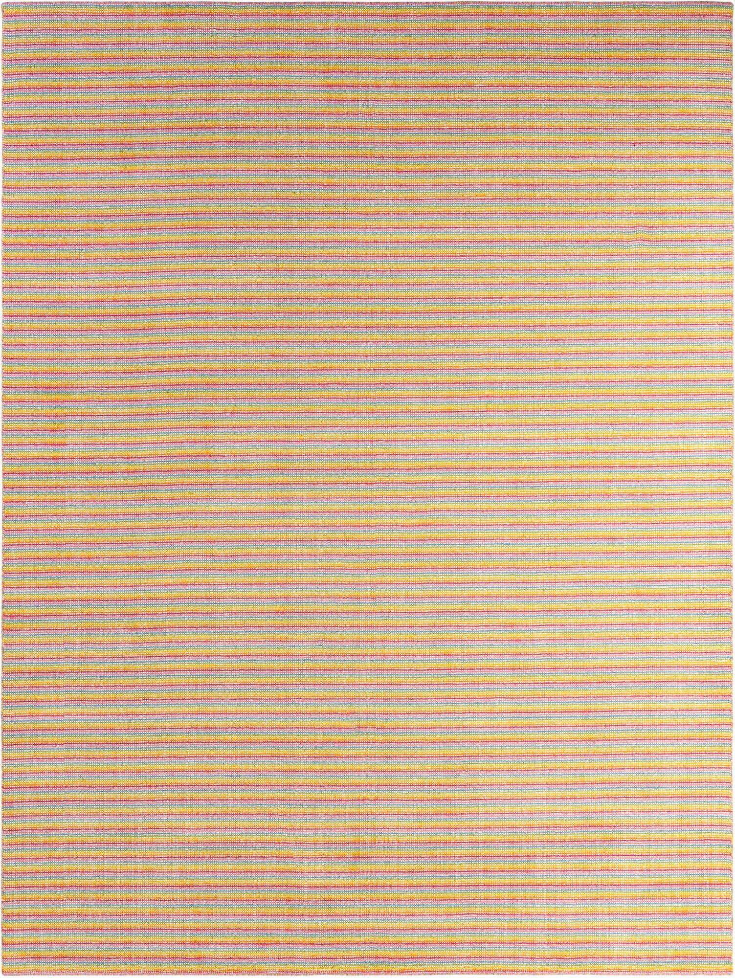 9' x 12' Hand Woven Happy Rugs Happy Home Wool