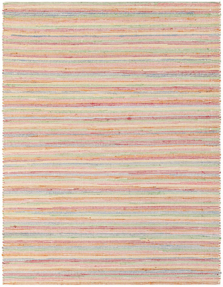 Detail image of 5' 1 x 8' Hand Woven Happy Rugs Rainbow Weave