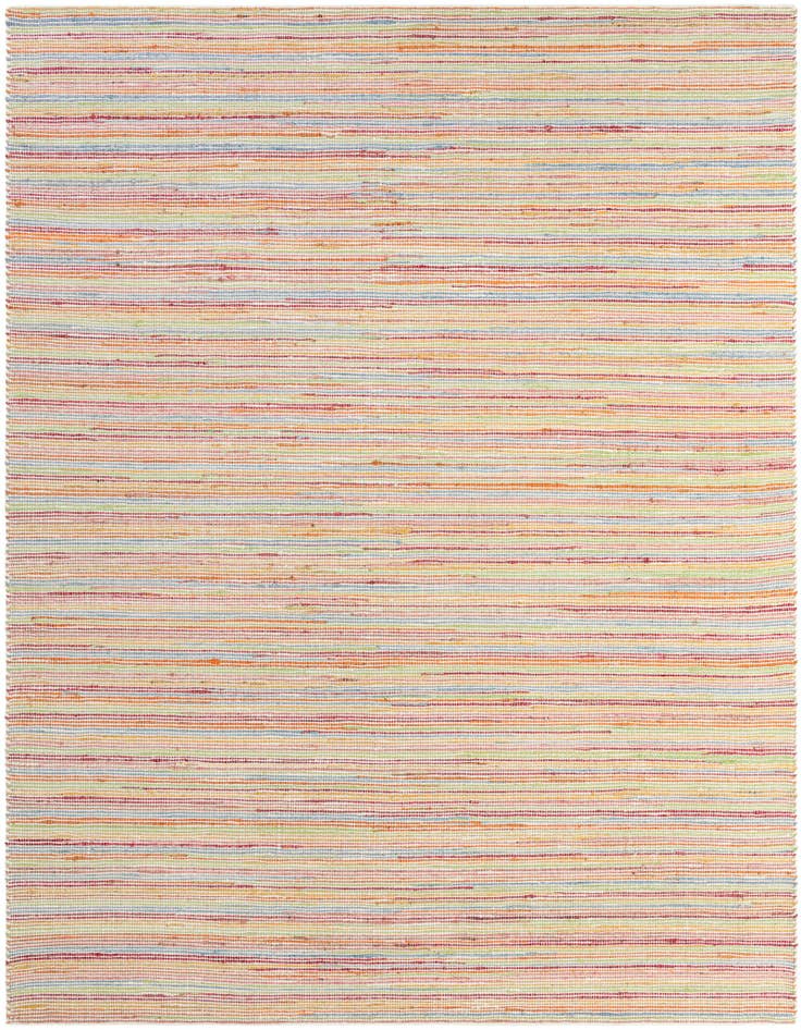 Detail image of 7' 10 x 10' Hand Woven Happy Rugs Rainbow Weave
