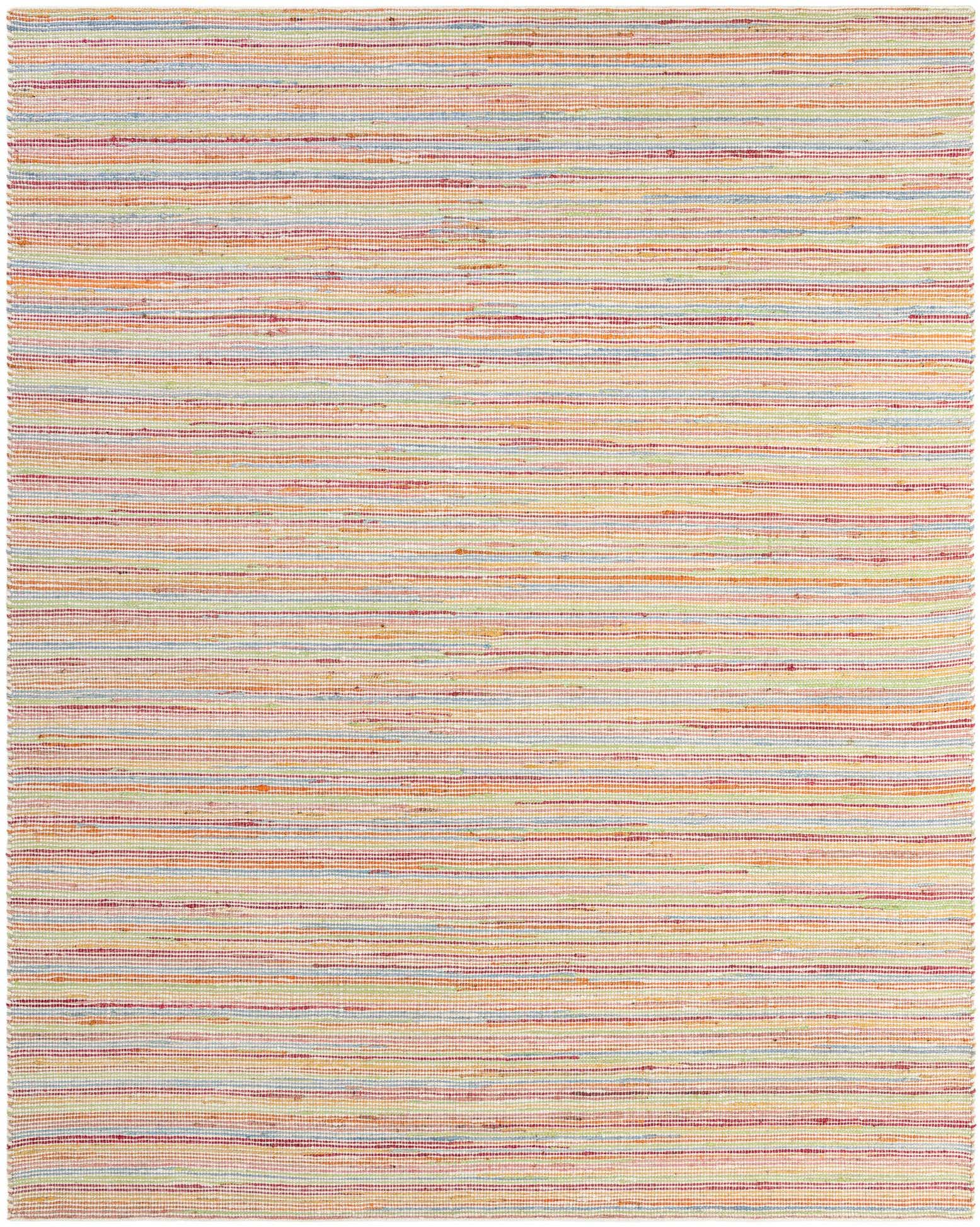7' 10 x 10' Hand Woven Happy Rugs Rainbow Weave
