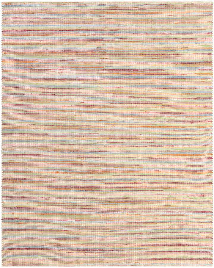 7' 10 x 10' Hand Woven Happy Rugs Rainbow Weave