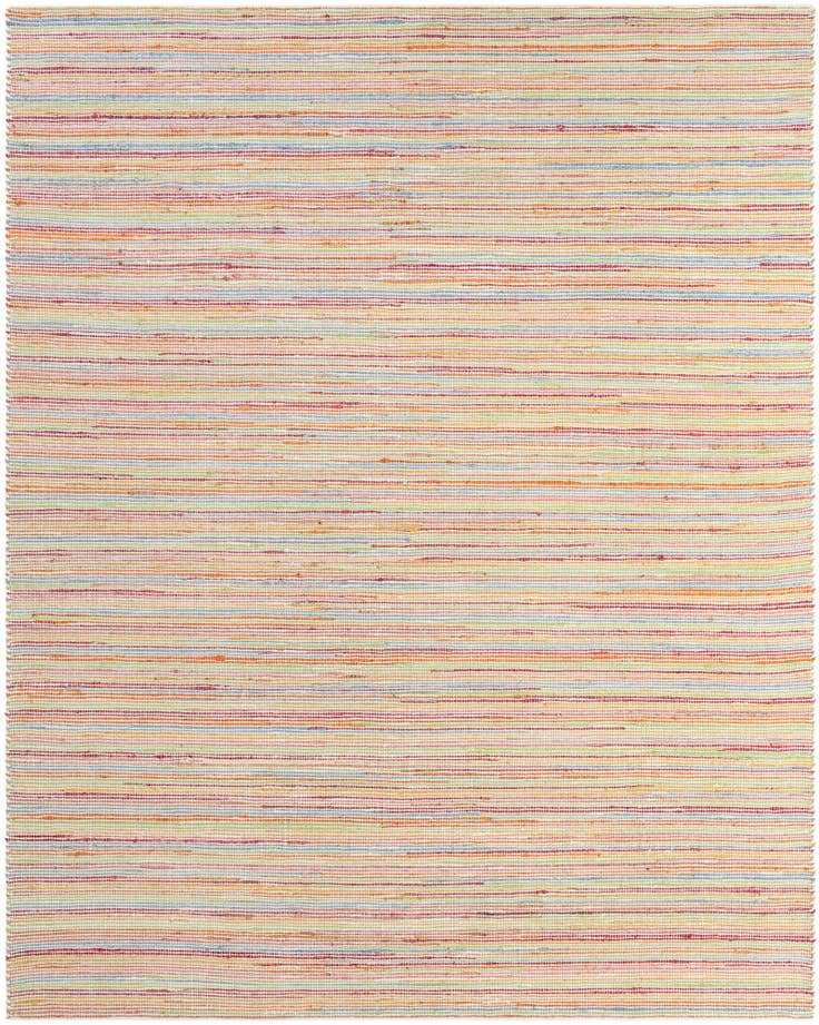 Detail image of 7' 10 x 10' Hand Woven Happy Rugs Rainbow Weave