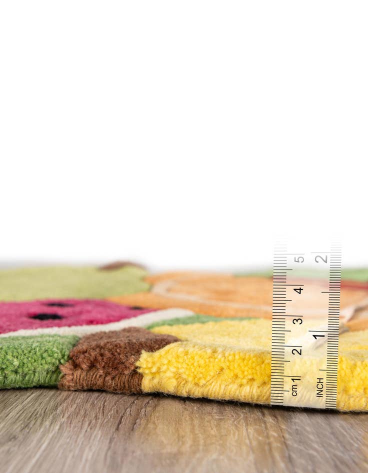 Detail image of 2' 1 x 3' 1 Happy Rugs Fruit Salad Wool