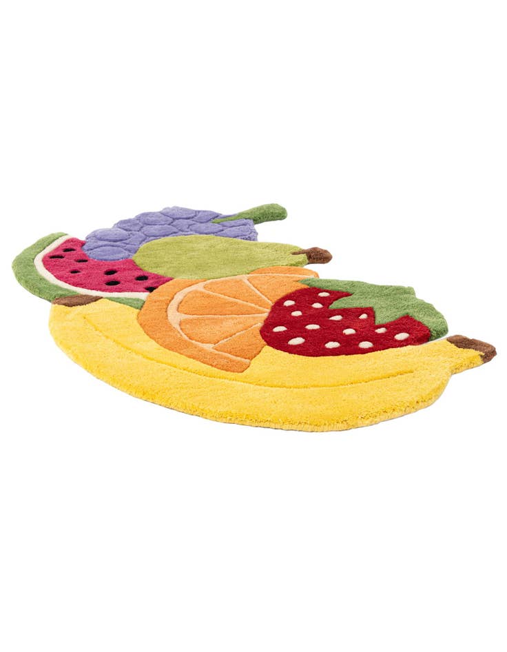 Detail image of 2' 1 x 3' 1 Happy Rugs Fruit Salad Wool