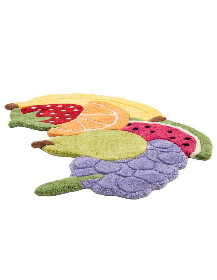 Detail image of 2' 1 x 3' 1 Happy Rugs Fruit Salad Wool