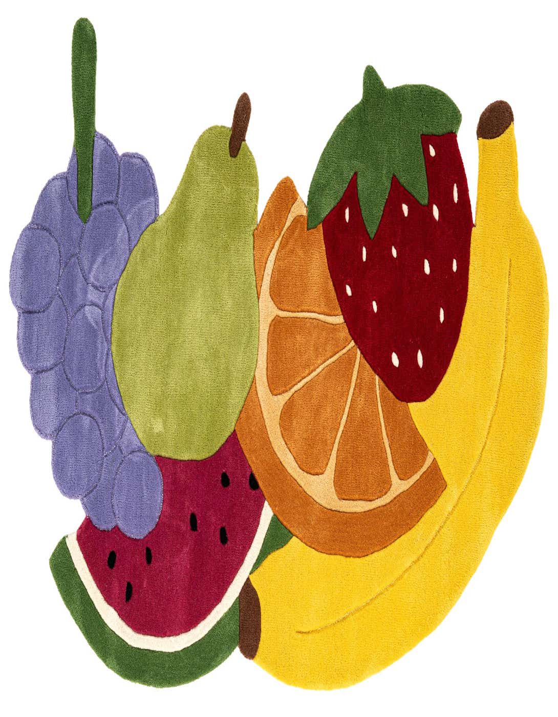 4' 1 x 6' 1 Happy Rugs Fruit Salad Wool
