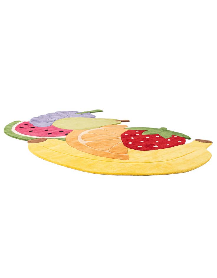 Detail image of 6' 9 x 10' Happy Rugs Fruit Salad Wool