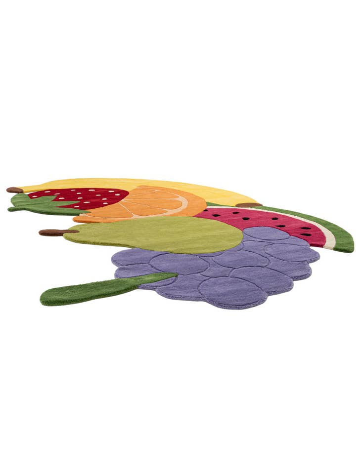 Detail image of 6' 9 x 10' Happy Rugs Fruit Salad Wool
