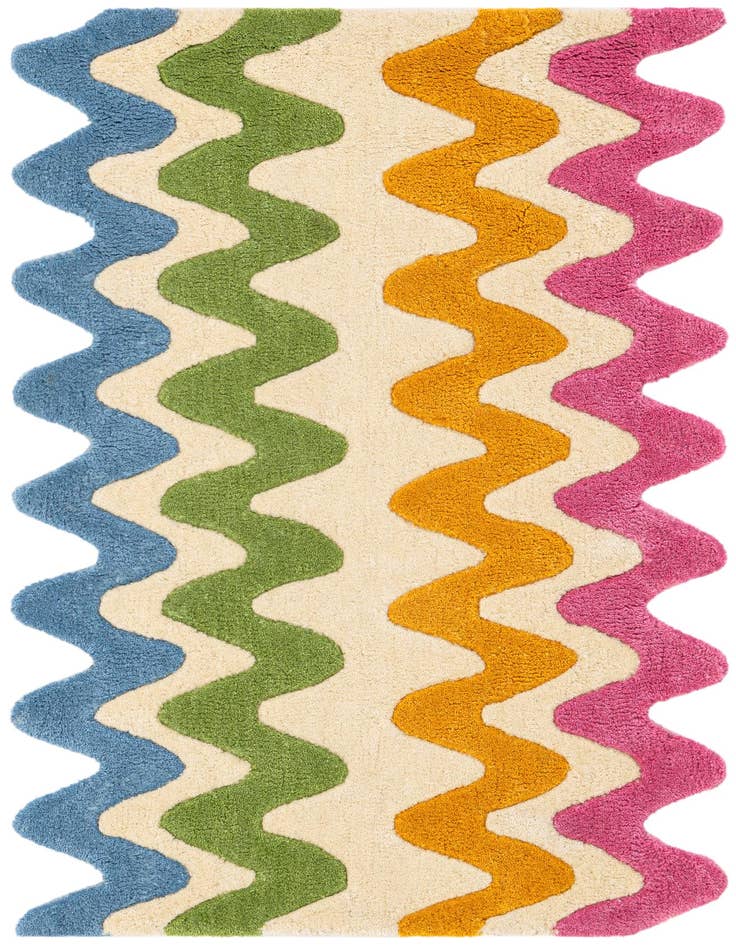 Detail image of 2' x 3' 1 Happy Rugs Wavy Wool