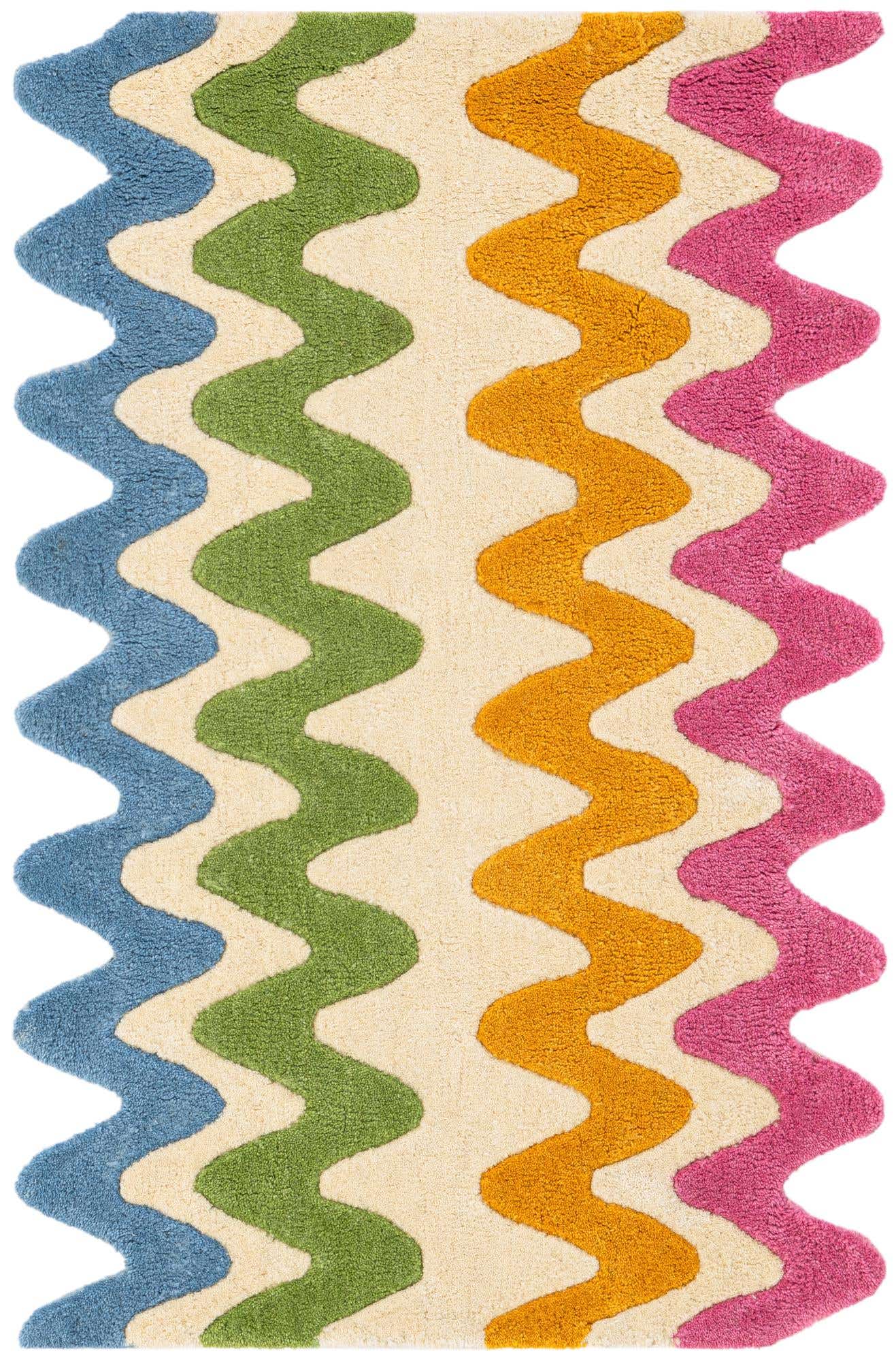 2' x 3' 1 Happy Rugs Wavy Wool
