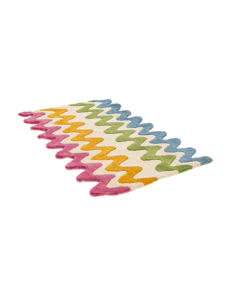 Detail image of 2' x 3' 1 Happy Rugs Wavy Wool