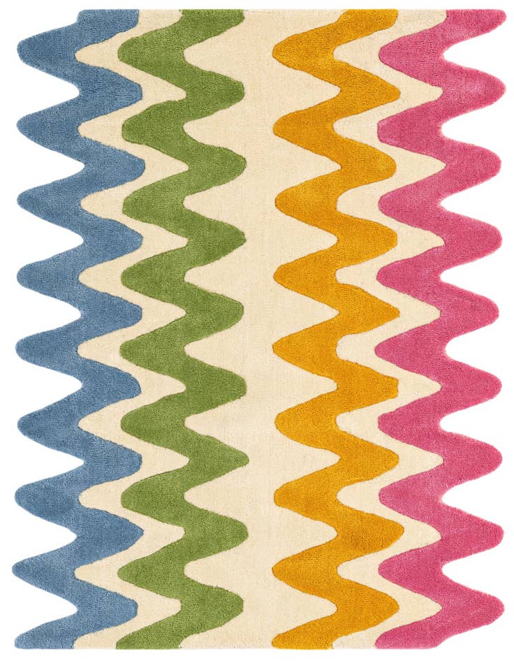 Detail image of 3' 1 x 5' 3 Happy Rugs Wavy Wool