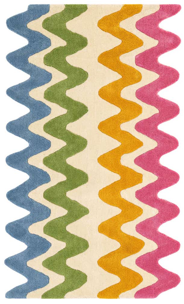 3' 1 x 5' 3 Happy Rugs Wavy Wool