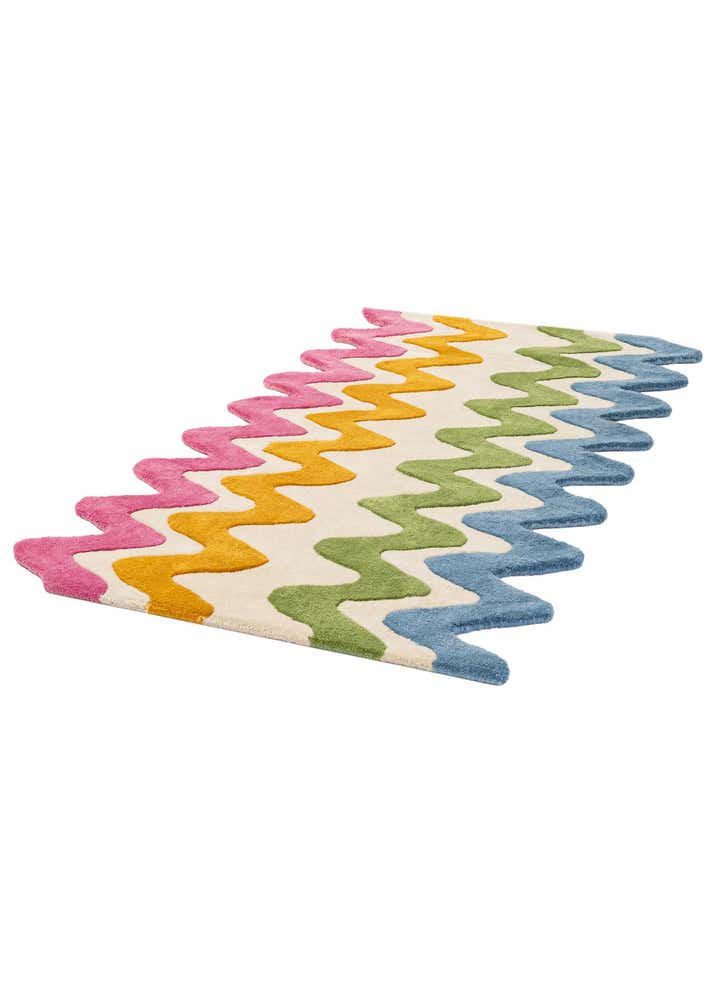 3' 1 x 5' 3 Happy Rugs Wavy Wool