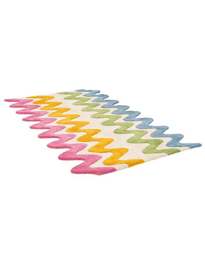 4' 1 x 6' 1 Happy Rugs Wavy Wool