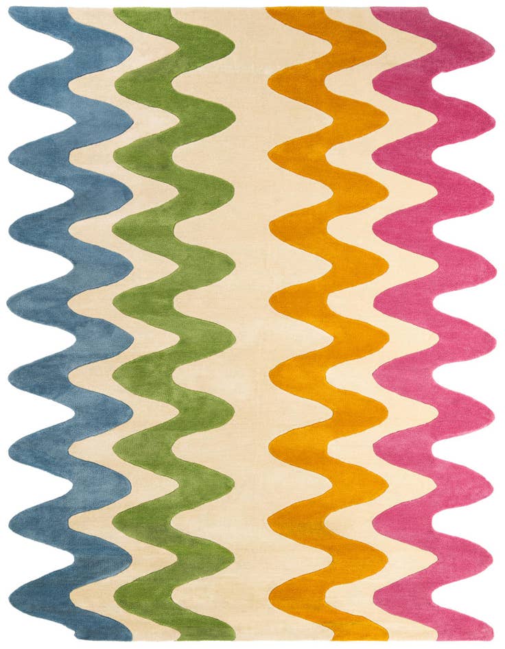 Detail image of 7' 10 x 10' Happy Rugs Wavy Wool