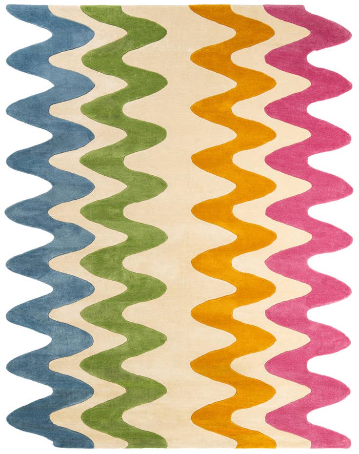 Detail image of 7' 10 x 10' Happy Rugs Wavy Wool