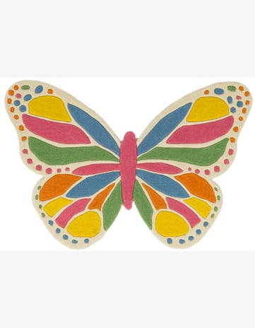 Happy Rugs Butterfly Wool