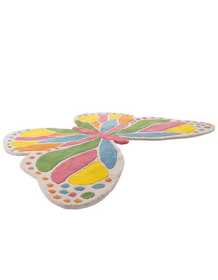 3' 6 x 5' 3 Happy Rugs Butterfly Wool