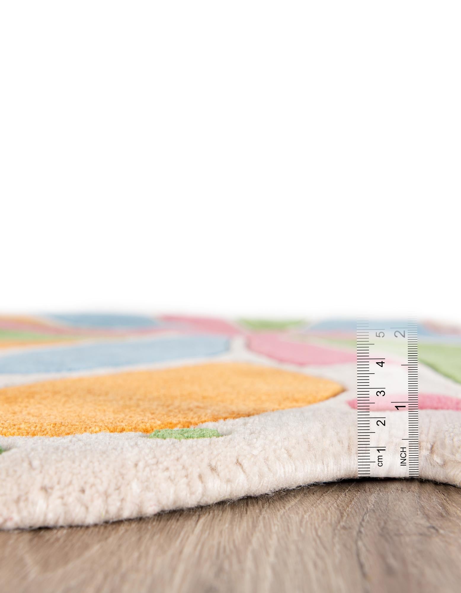 3' 6 x 5' 3 Happy Rugs Butterfly Wool