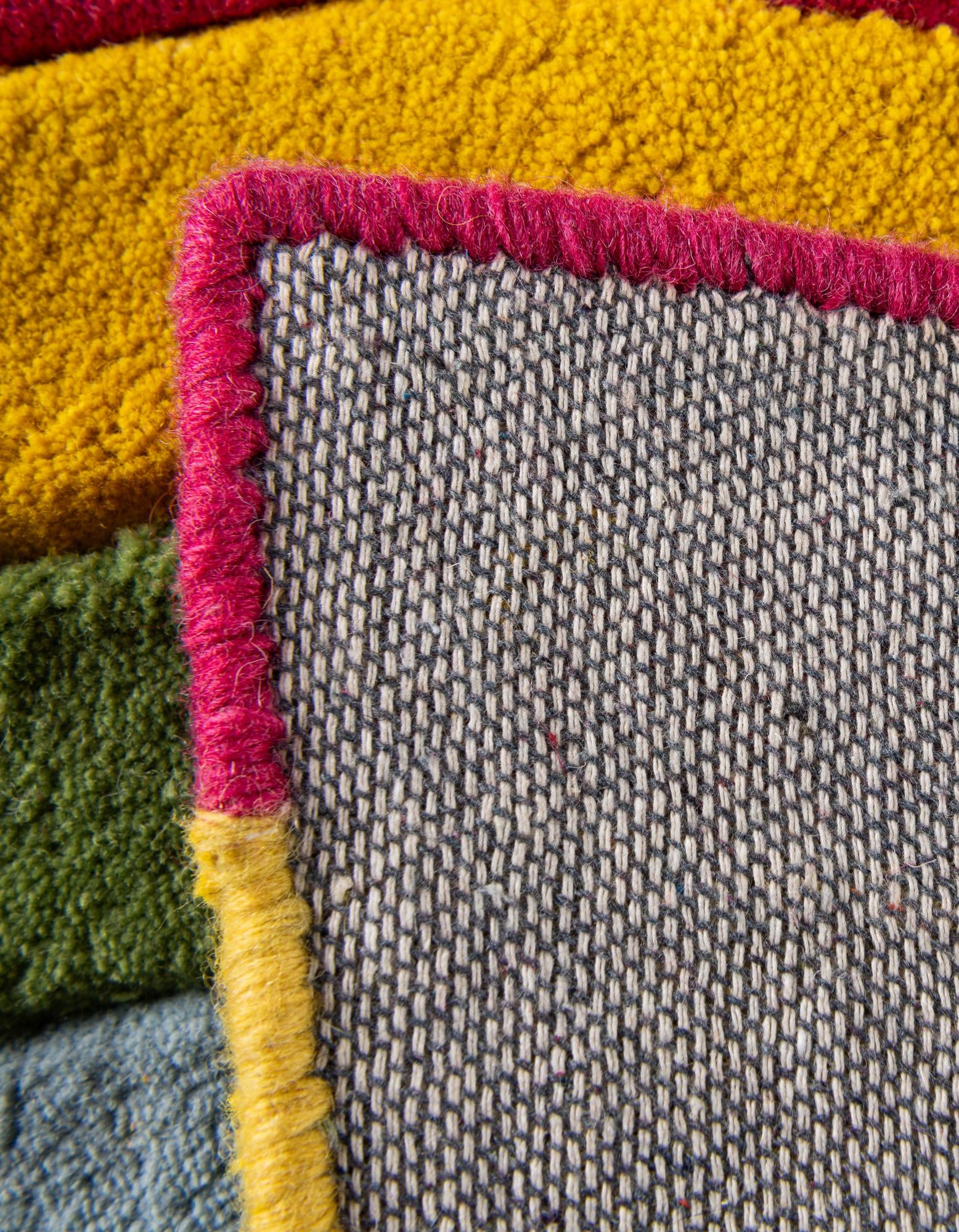1' 8 x 3' Happy Rugs Rainbow Wool